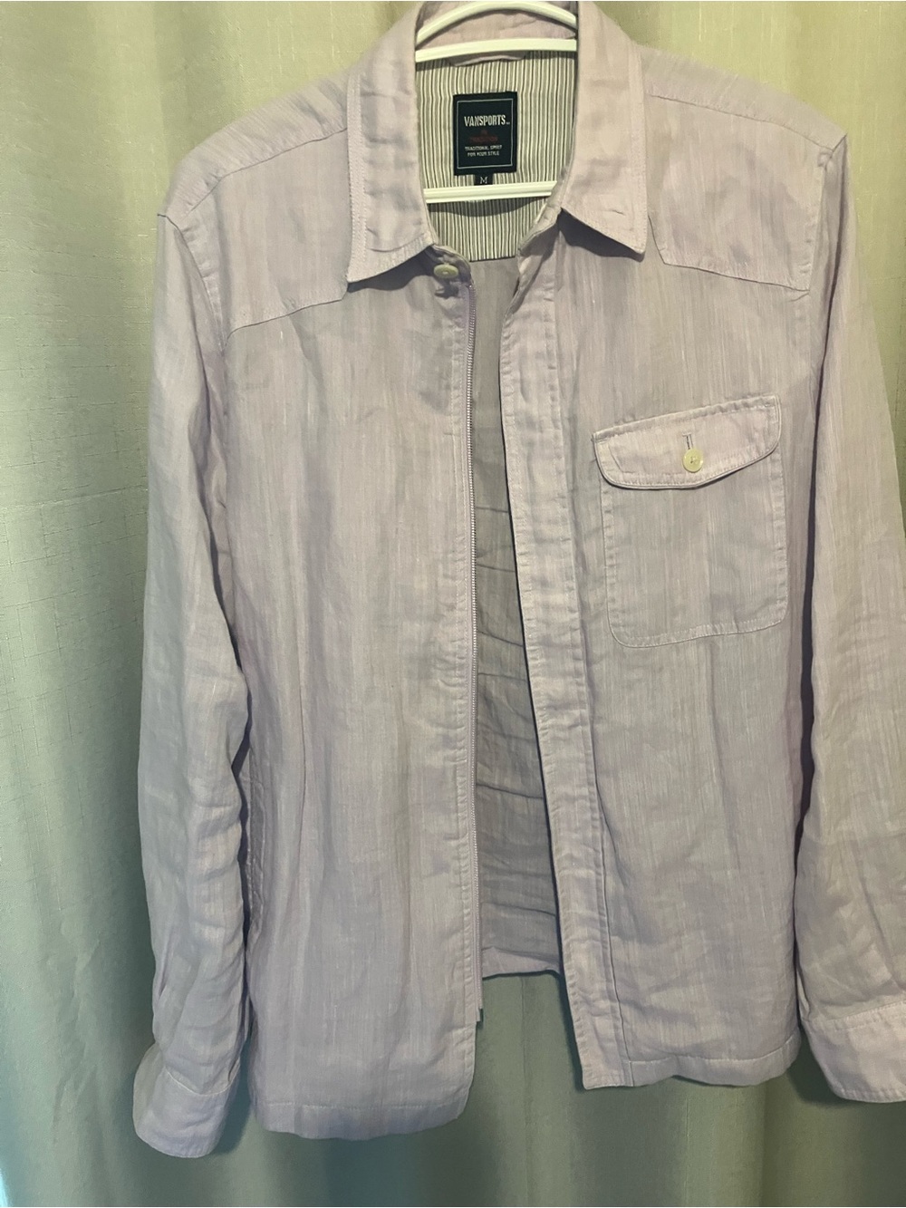 Lavender Lightweight Shirt Jacket